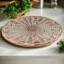 14" Handwoven Rattan Table Trivet