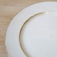 13" Woodland Charger - White Wash