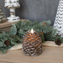 4.25" Moving Flame Pinecone Candle