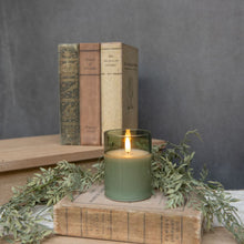 4" Green Glass 3D Flameless Candle Decor