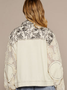 Cream Floral Lace Jacket