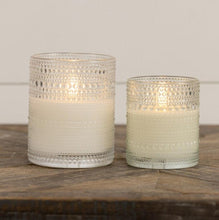 5" Dotted Glass Flameless Candle