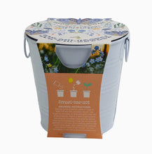 Painted Flower Grow Pail - Forget Me Nots