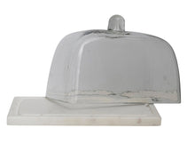 Glass Cloche On Marble Base