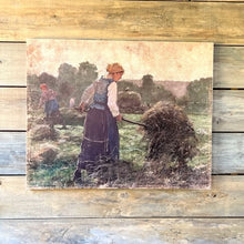 Morning Chores Gallery Wrapped Aged Print