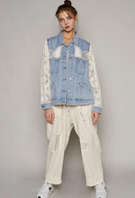 Oversized Patch Denim Jacket