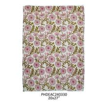 Clematis Botanical Print Cotton Dish Towel