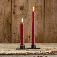 7.25" Flame Red Taper - Set of 2