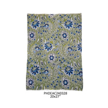 Plumbago Botanical Print Cotton Dish Towel