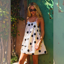 Tie Strap Voluminous Trapeze Stretch Mini Dress