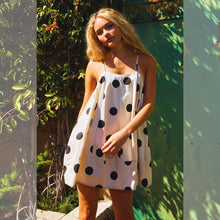 Tie Strap Voluminous Trapeze Stretch Mini Dress