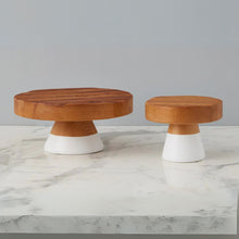 White Mod Block Cake Stand - Large