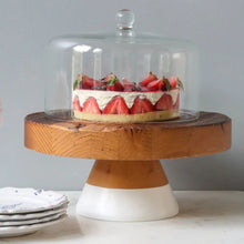 White Mod Block Cake Stand - Large