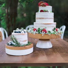 White Mod Block Cake Stand - Large