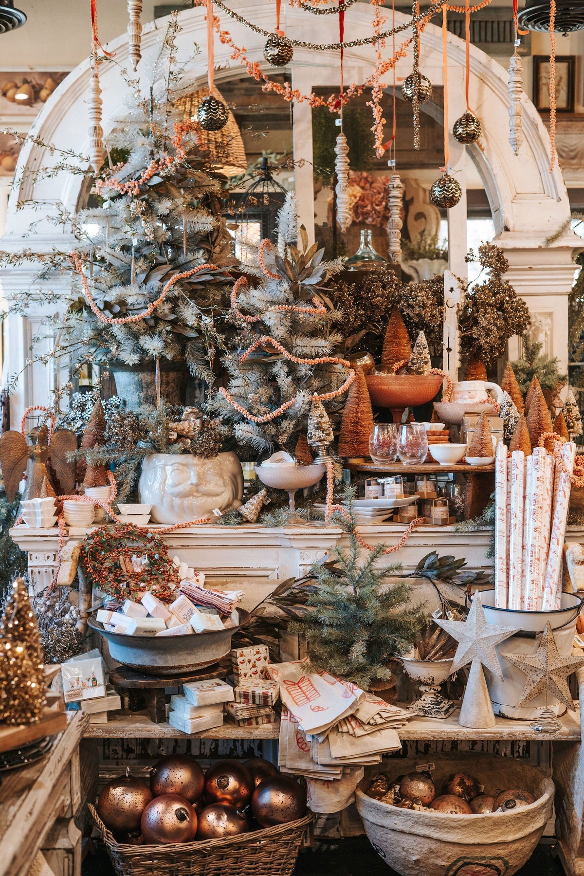 rustic and vintage theme christmas home decors