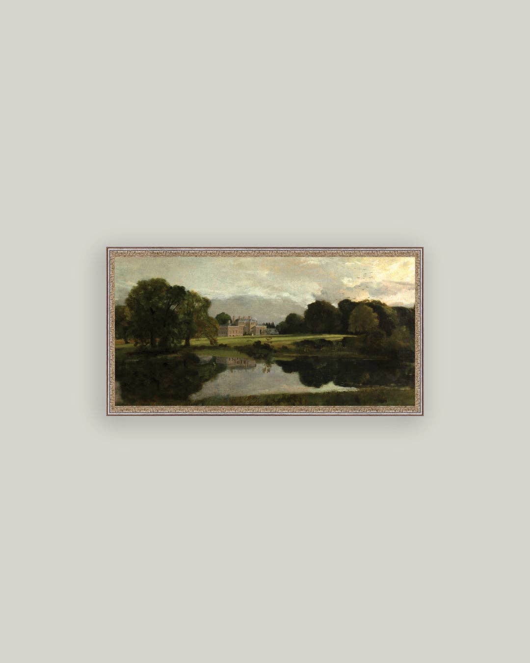 Malvern Hall in Warwickshire Framed Antique Art