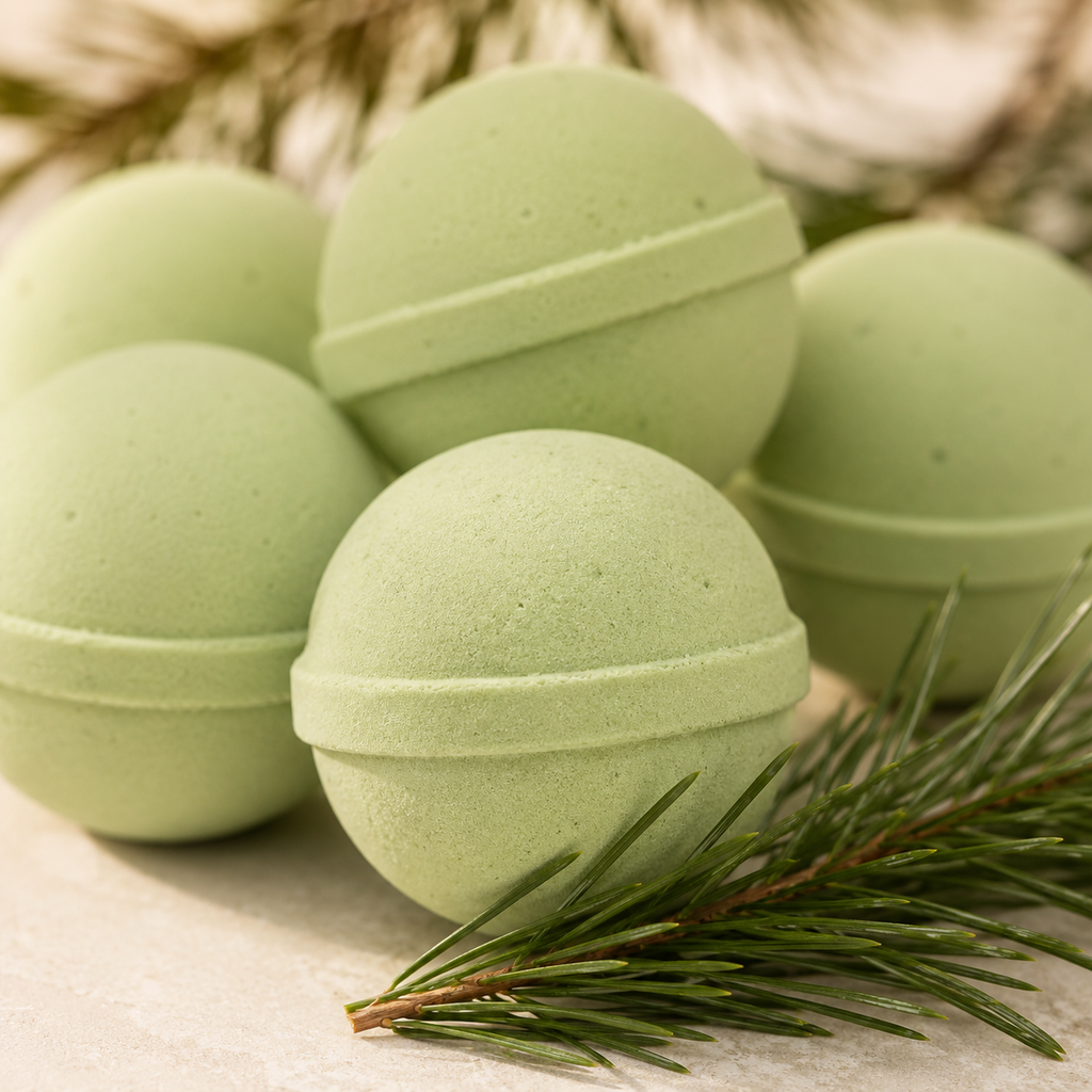 Mini Bath Bombs Gift Bag Pine & Cedarwood