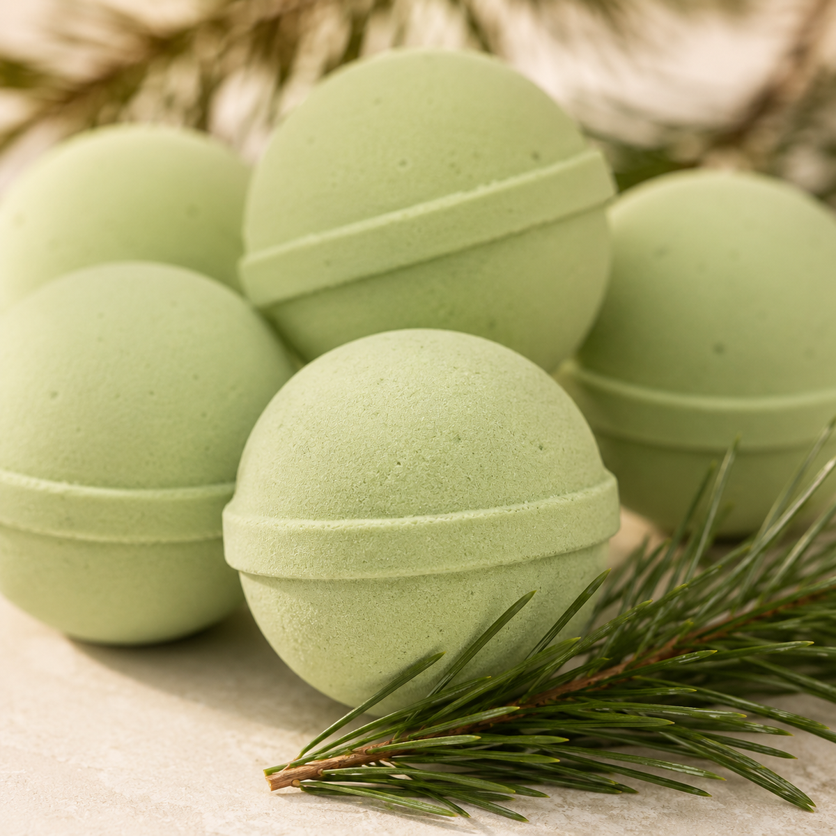 Mini Bath Bombs Gift Bag Pine & Cedarwood