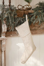 Forestvale Embroidered Stocking White