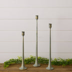Med Metal Verde Green Patina Candle Holder