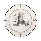 Halloween Scenes 9" Plate Set