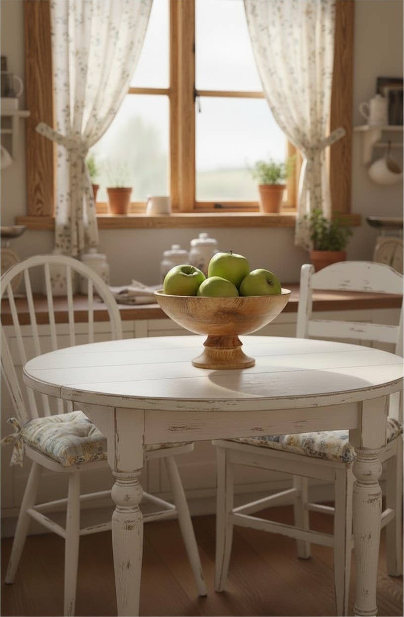 Classic Wood Pedestal Bowl