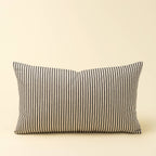 21x12 Black Ticking Pillow
