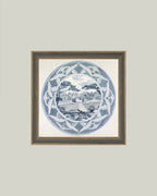 Garden View Design Framed Antique Art