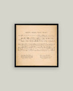 Silent Night Framed Antique Art
