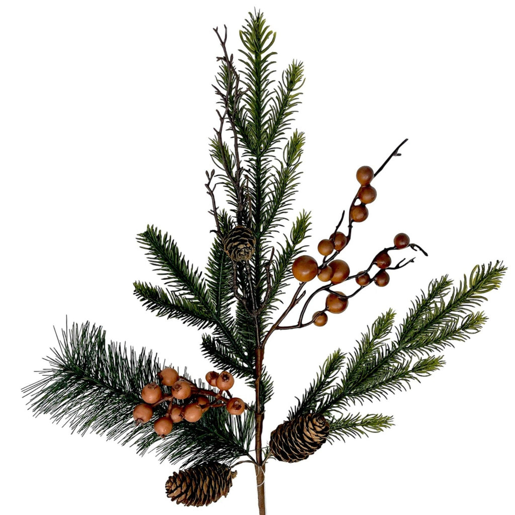 Earth Toned Berry/Pine Spray 24"