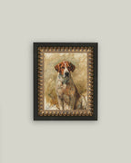 Study of a Hound Framed Antique Art