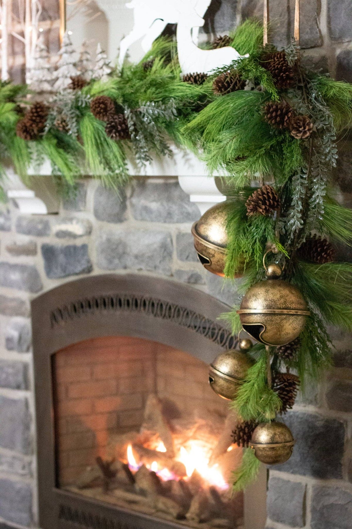 Hanging Jingle Bells, Antique Gold (PC)