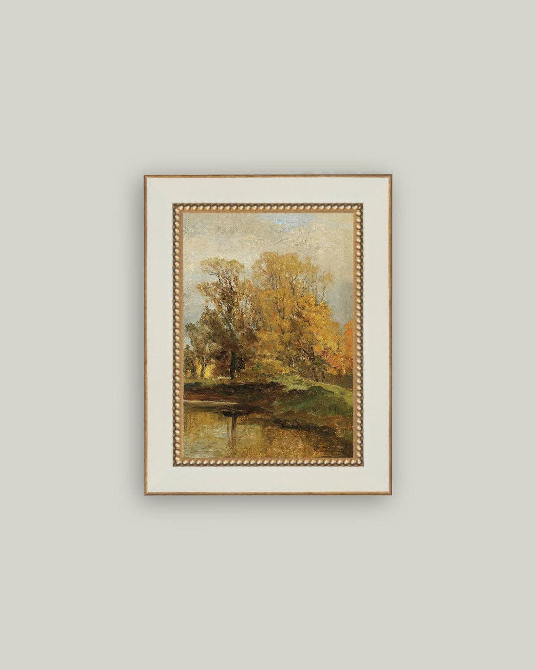 Autumn Study Framed Antique Art
