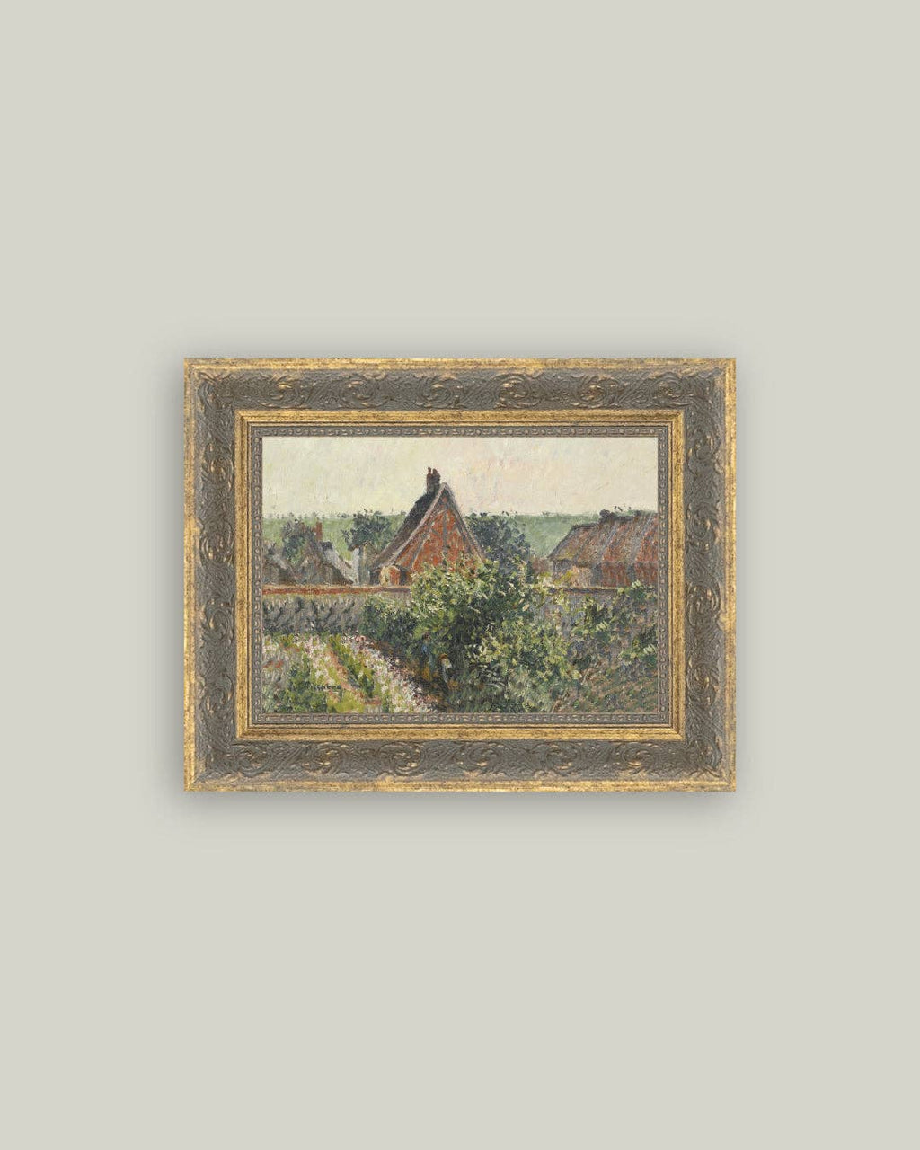 Near the Garden Framed Antique Art