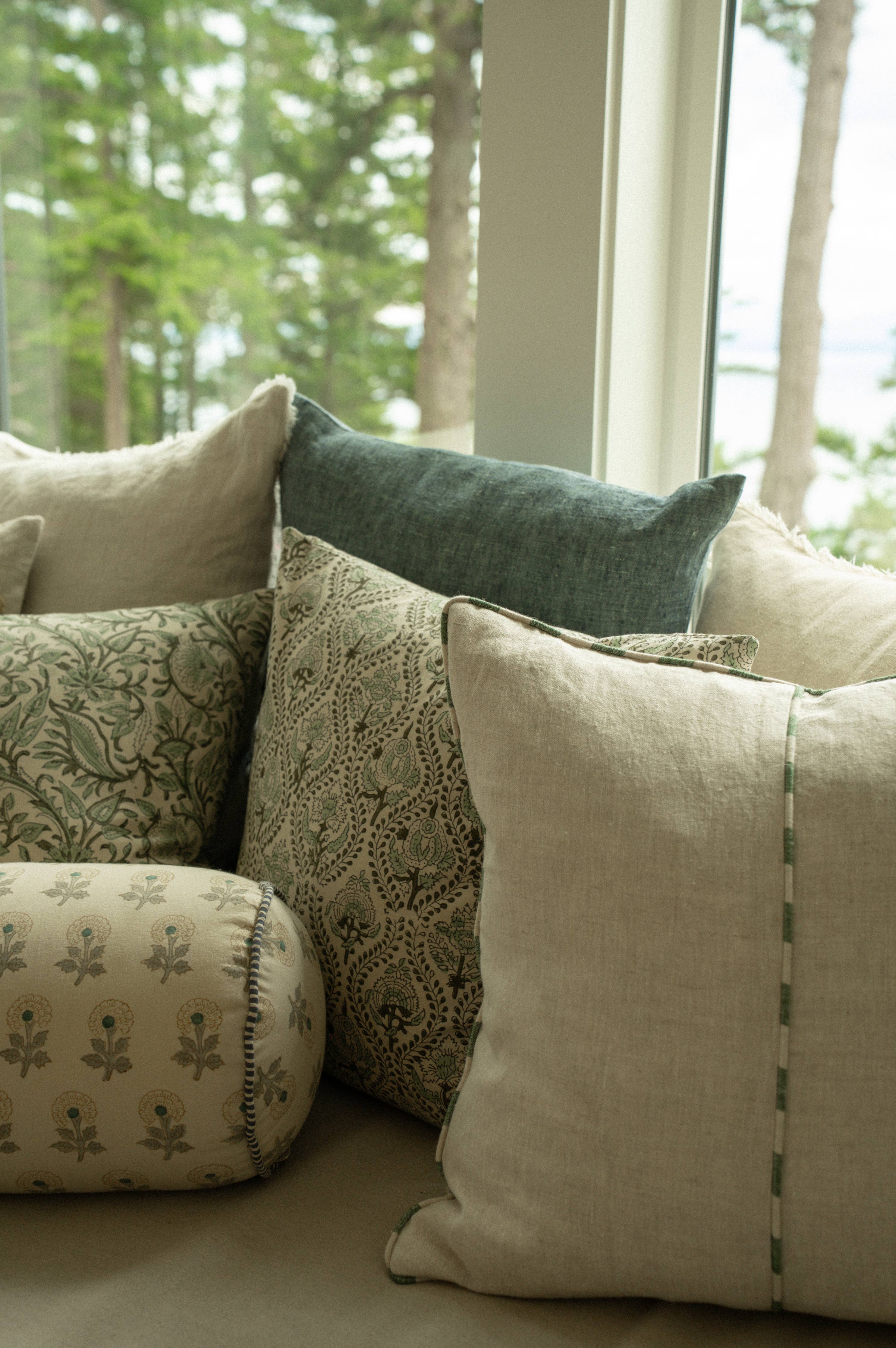 20x20 Lalita Block Print Pillow