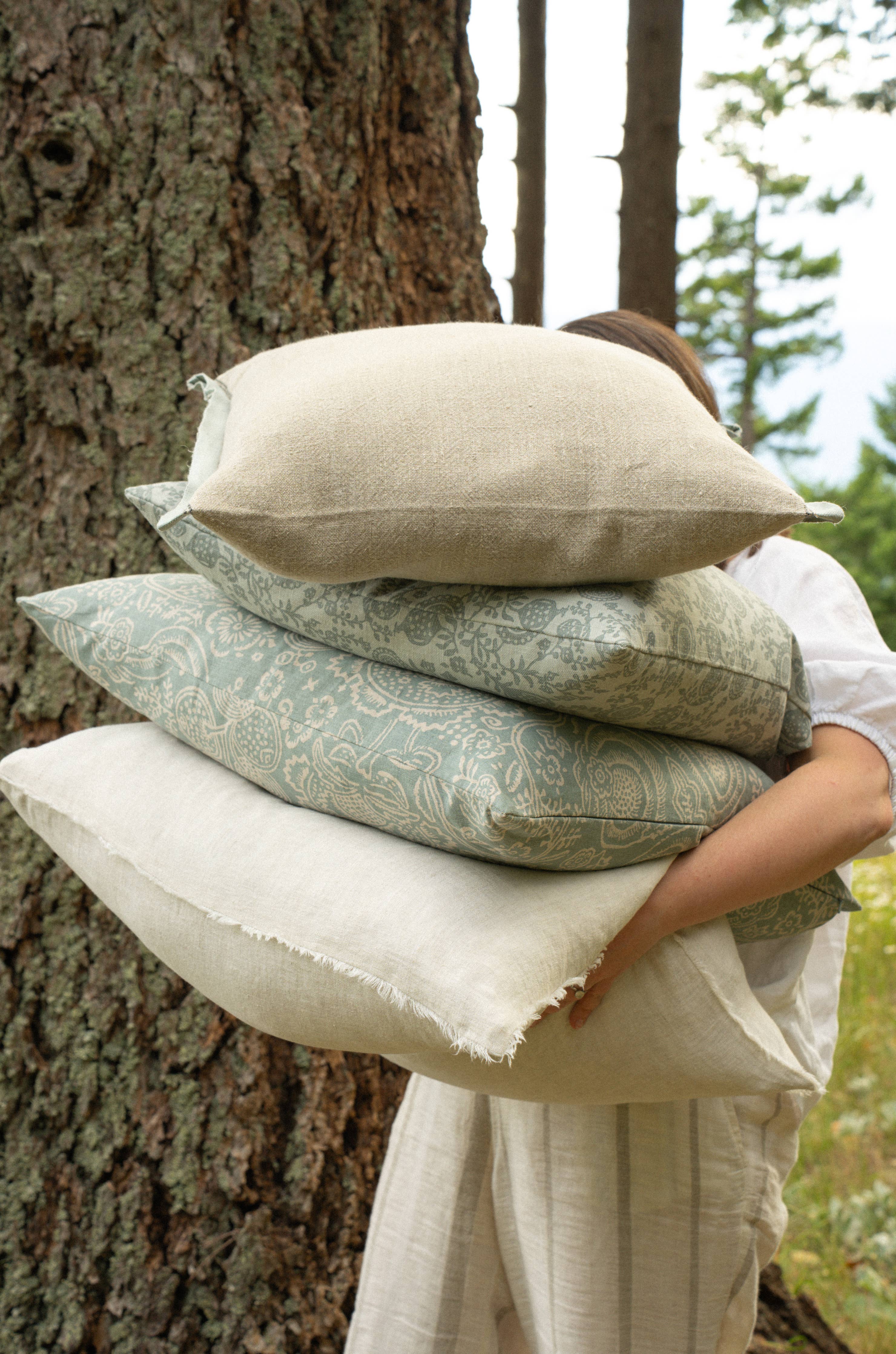 24x24 Eden Pillow-Slate Blue