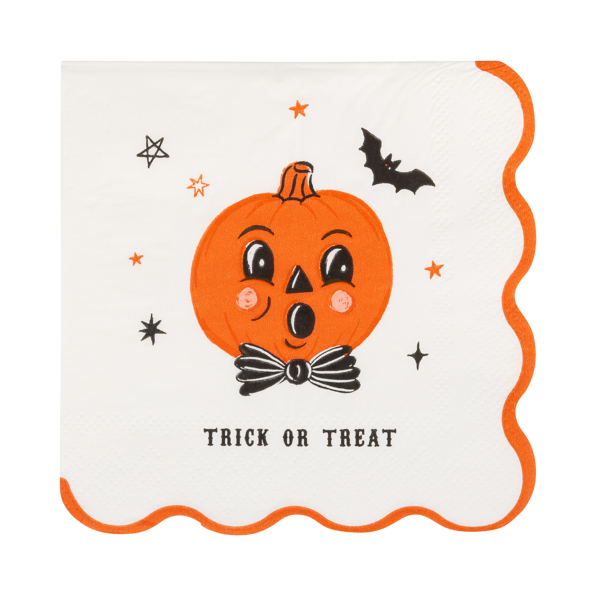 Vintage Halloween Characters Cocktail Napkin