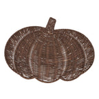 Fall Harvest Rattan Pumpkin Placemat
