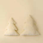 Velvet Tree Pillow Ivory