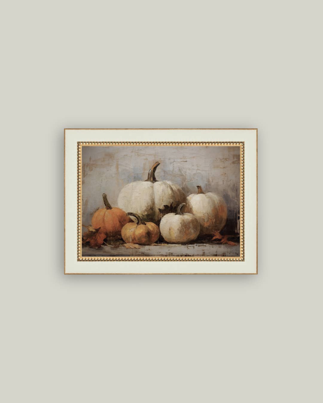 Vintage Pumpkins Framed