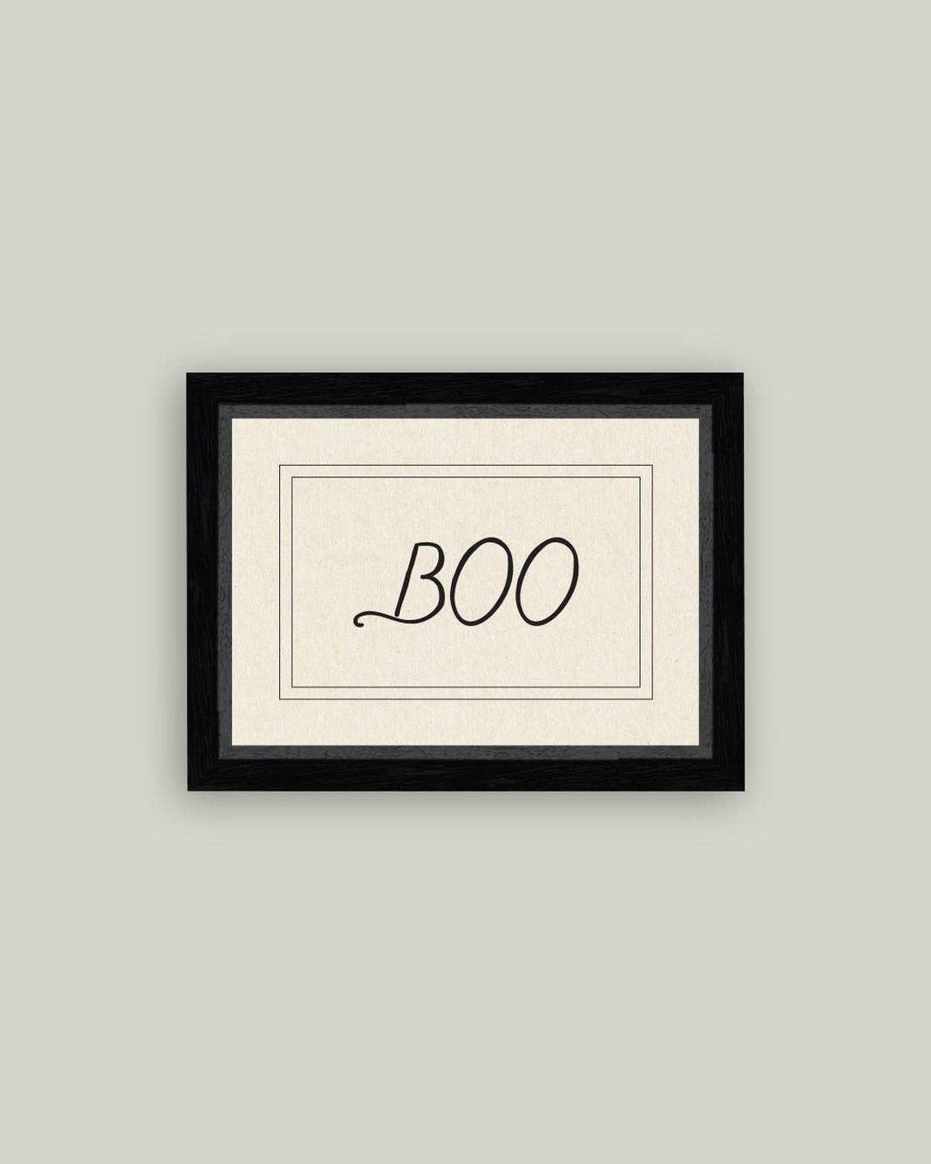 Vintage Boo Framed
