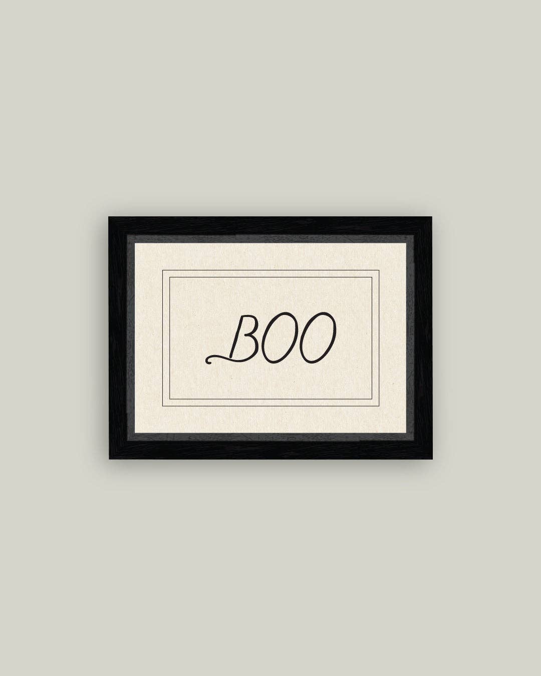 Vintage Boo Framed