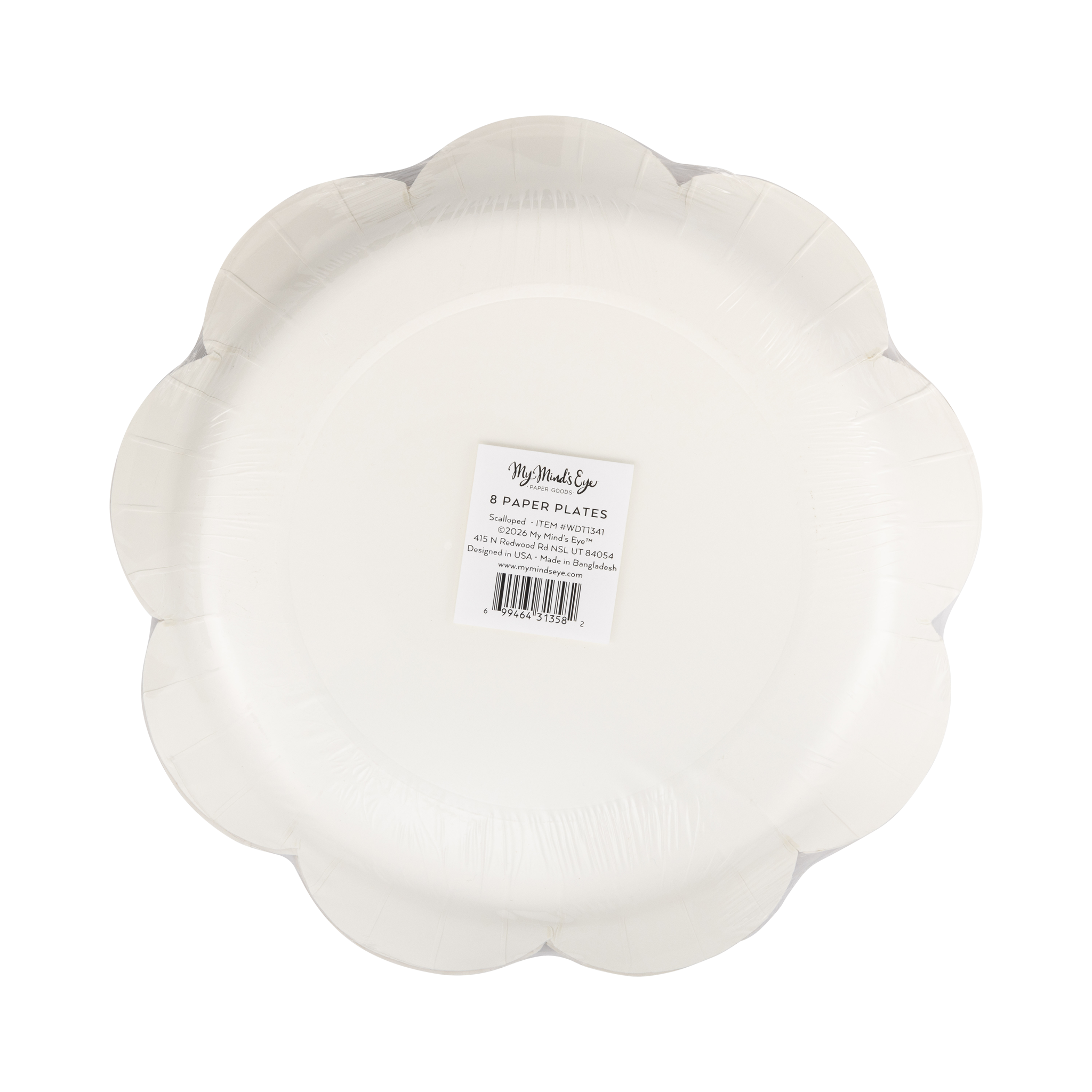 Scalloped Rust Paper Plates