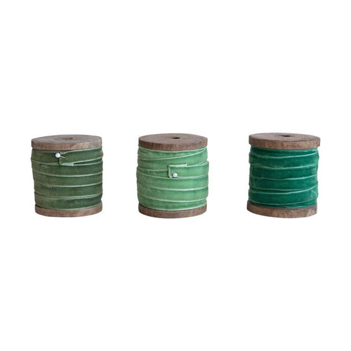 Velvet Ribbon On Spool - 10 yard