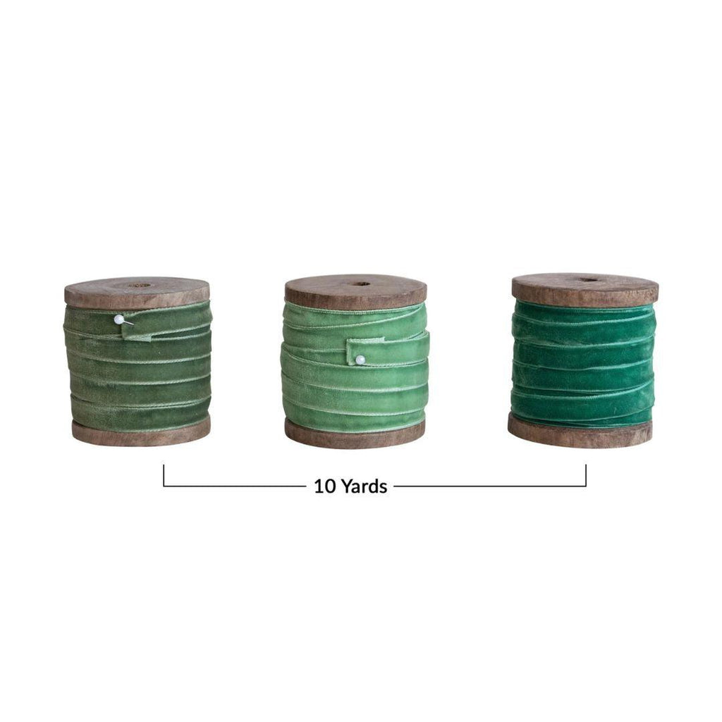 Velvet Ribbon On Spool - 10 yard