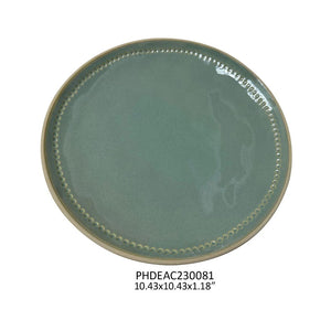 10" Araucana Green Dinner Plate