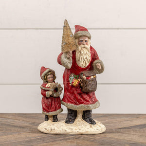 11" Santa and a Child