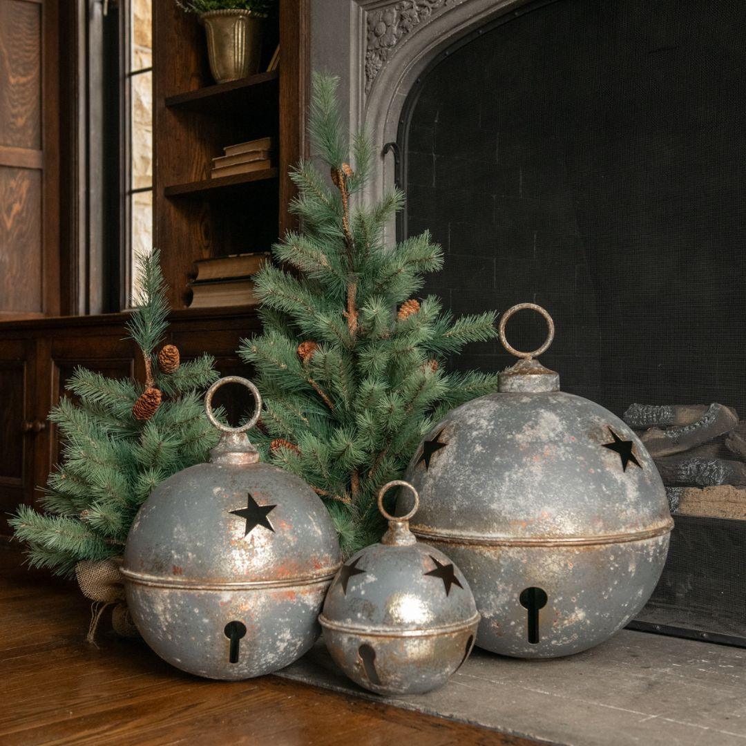 11.25" Grey Star Sleigh Bell