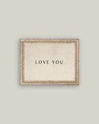 Love You Framed Antique Art