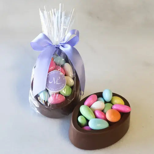 8oz Milk Chocolate Egg Box Filled with Jordan Almonds